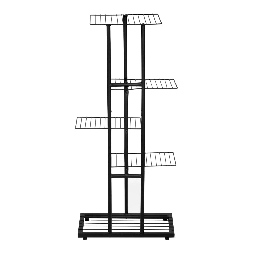 Scaffale per piante 97,5 x 43,5 x 22 cm con 4 ripiani nero 03_0007710