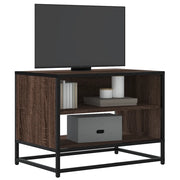 Mobile TV-Credenza per TV-Console TV Rovere Marrone 61x40x46 cm Legno Multistrato Metallo