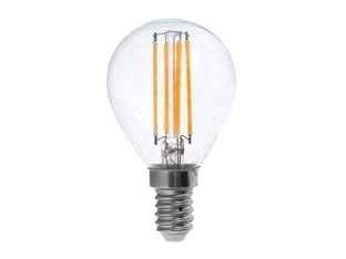 LAMPADA FILO LED SFERA CHIARA E14- - 4w - E14 - 2700  °K calda - 470 lm - 320  ° - 8 pezzi DURACELL - MAXIMUS