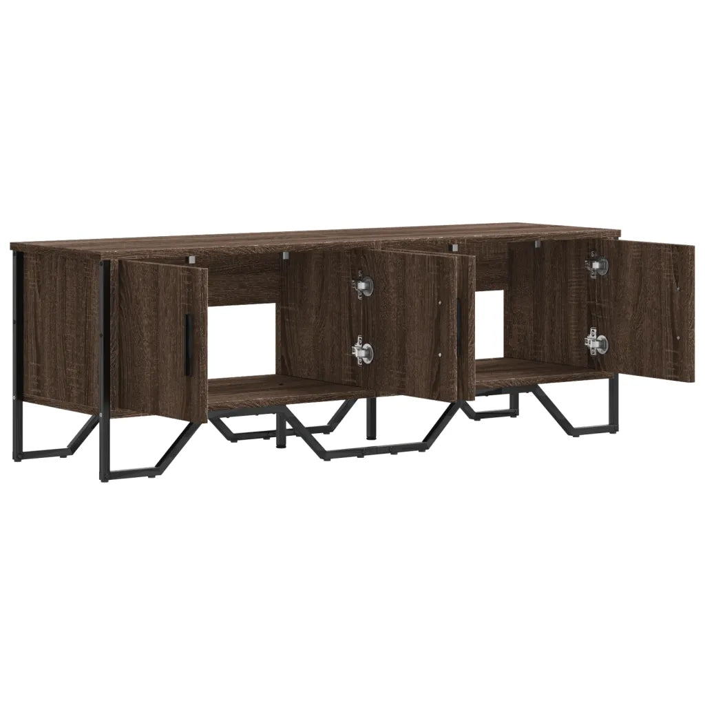 vidaXL Mobile Porta TV Rovere Marrone 122x34x41cm in Legno Multistrato