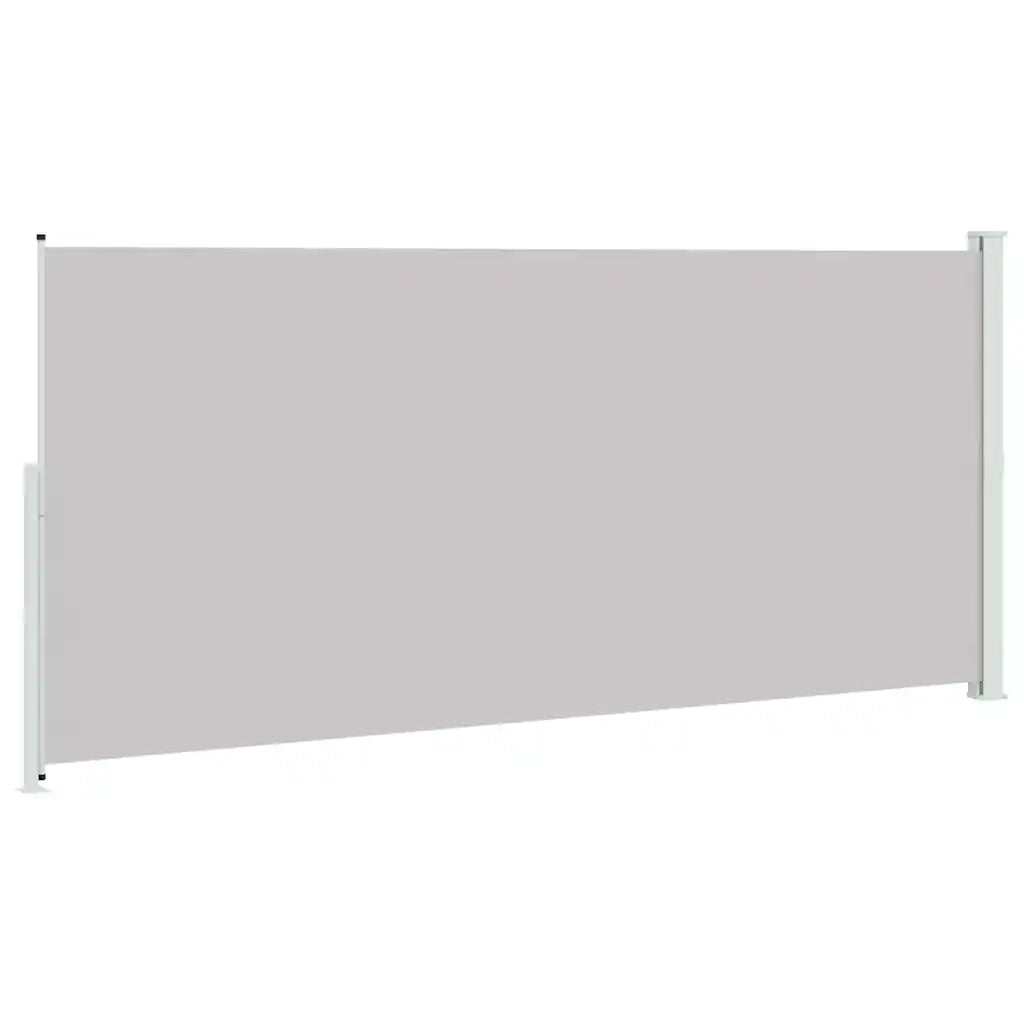 Tenda Laterale Retrattile per Patio 220x514 cm Grigia 313431