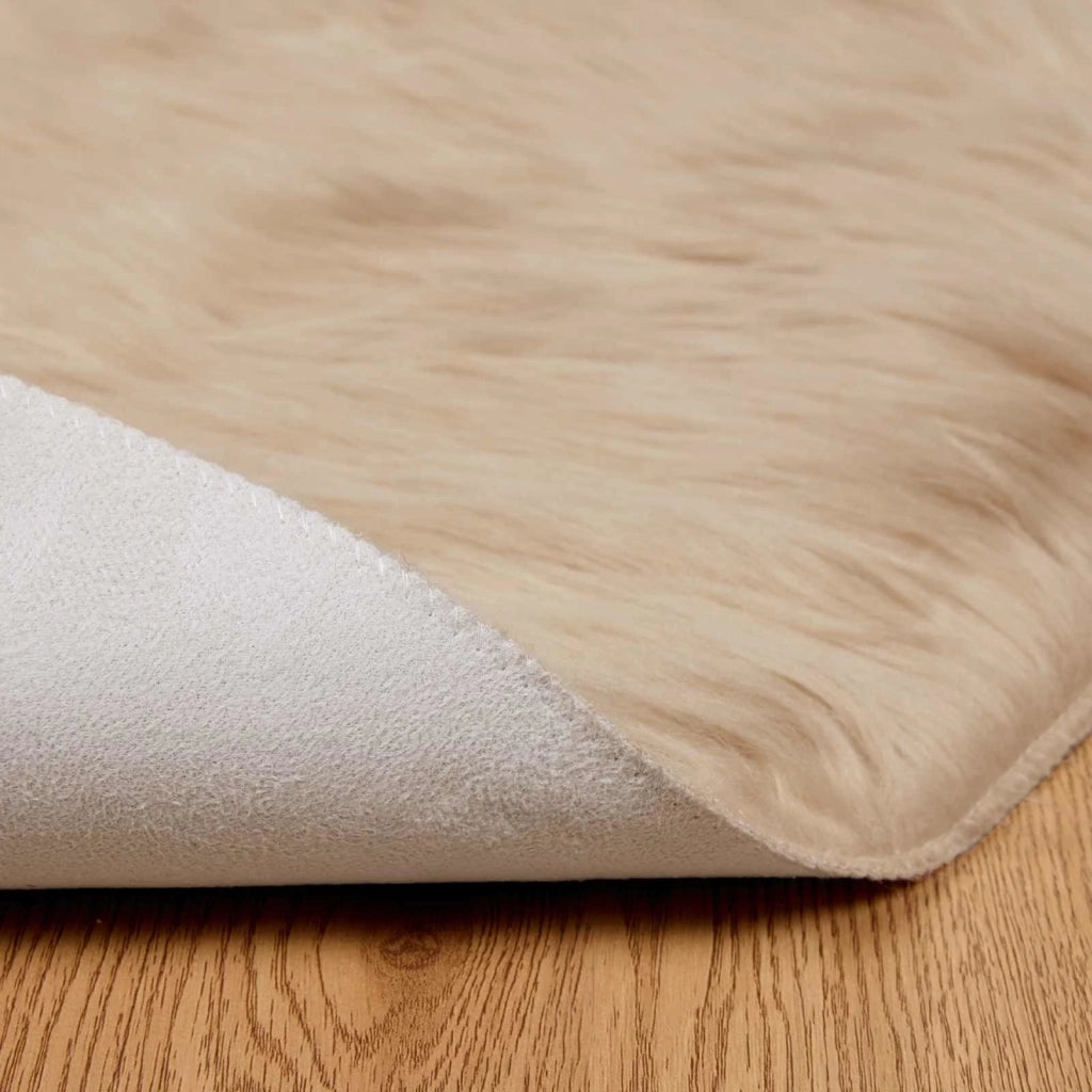 Tappeto in finta TAFALLA Beige Ø 160 cm Poliestere 42021494