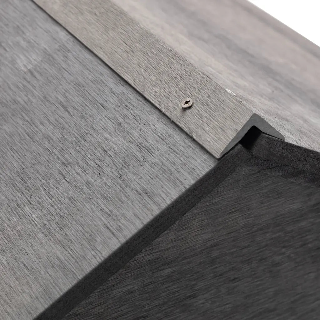 Casetta per Rimessaggio Rasaerba Grigio 80x80x70 cm in WPC 149036