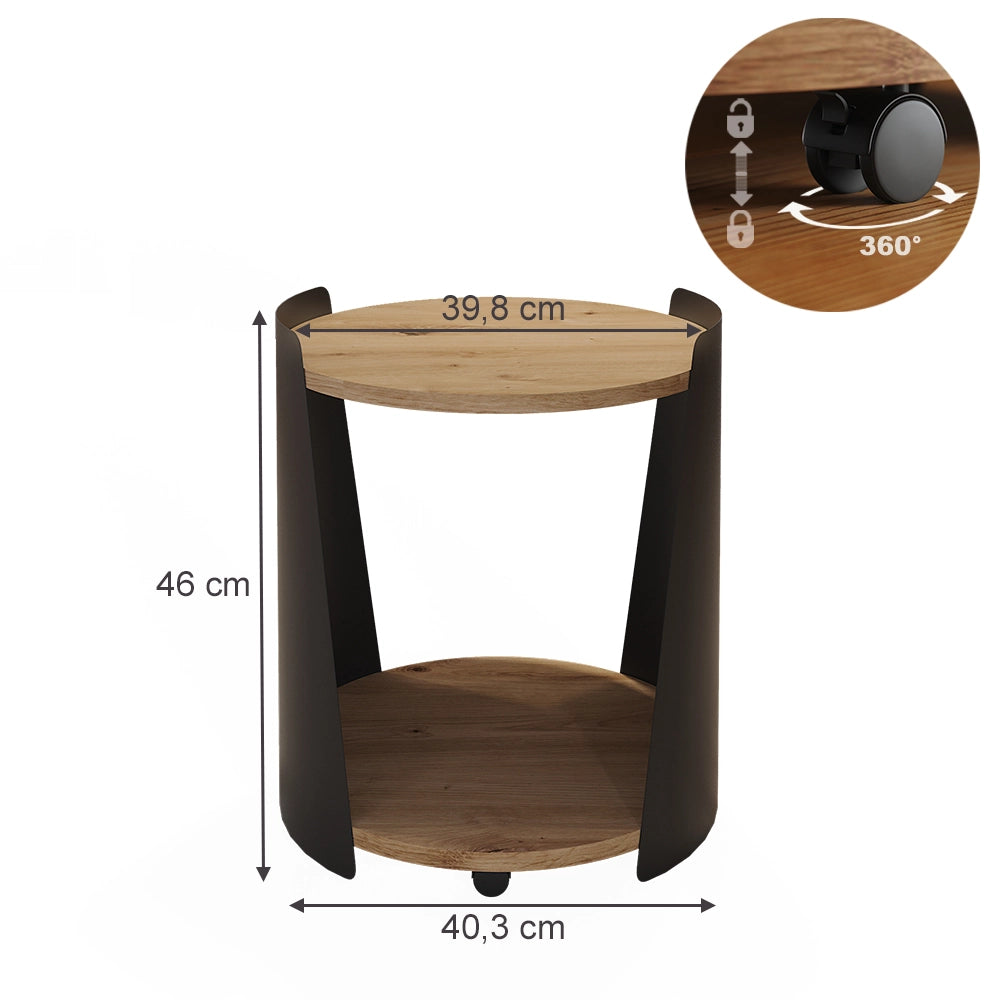 Vicco Tavolino Rovere 40 x 40 cm