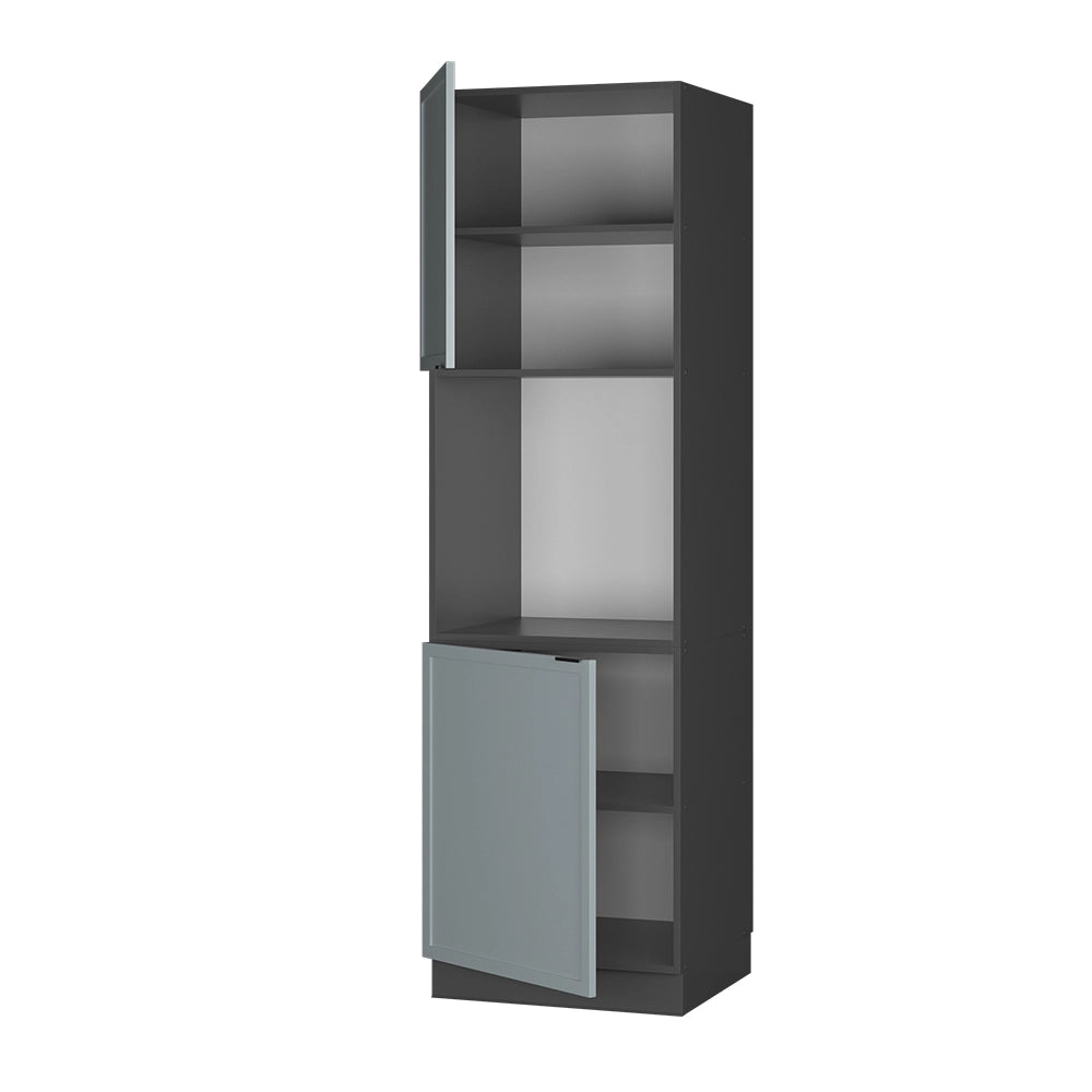 Vicco Mobile per forno da incasso Blu-grigio chiaro 60 cm aperto