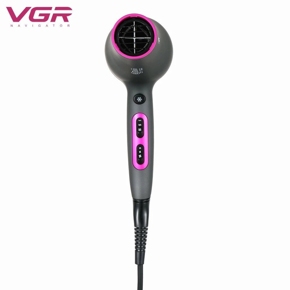 Trade Shop - Asciugacapelli Professionale A Motore Cc 2200 Watt Salone 2 Velocità Vgr V-402 -