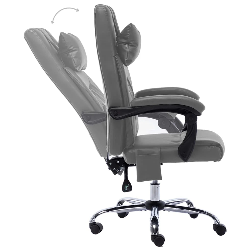 Sedia poltrona sedia da ufficio sedia da computer sedia da studio sedia da massaggio similpelle antracite antracite 02_0024004