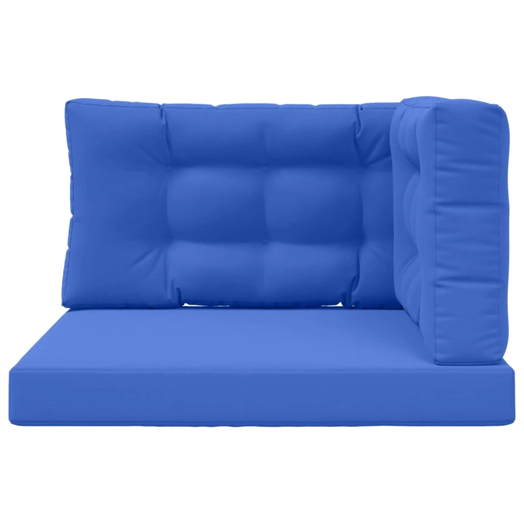 Cuscino per divano da esterno 3 pcs Blu Reale Poliestere
