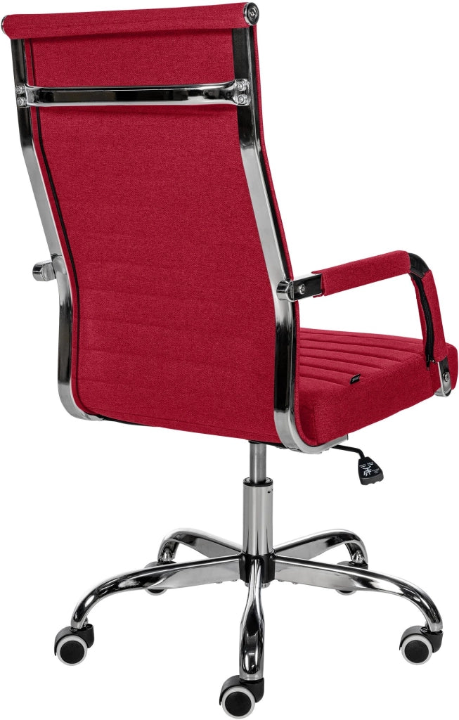 Sedia Da ufficio Amadora rosso,Tessuto