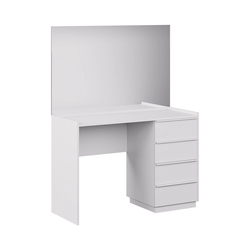 Vicco Tavolo da toeletta Bianco 110 cm con specchio