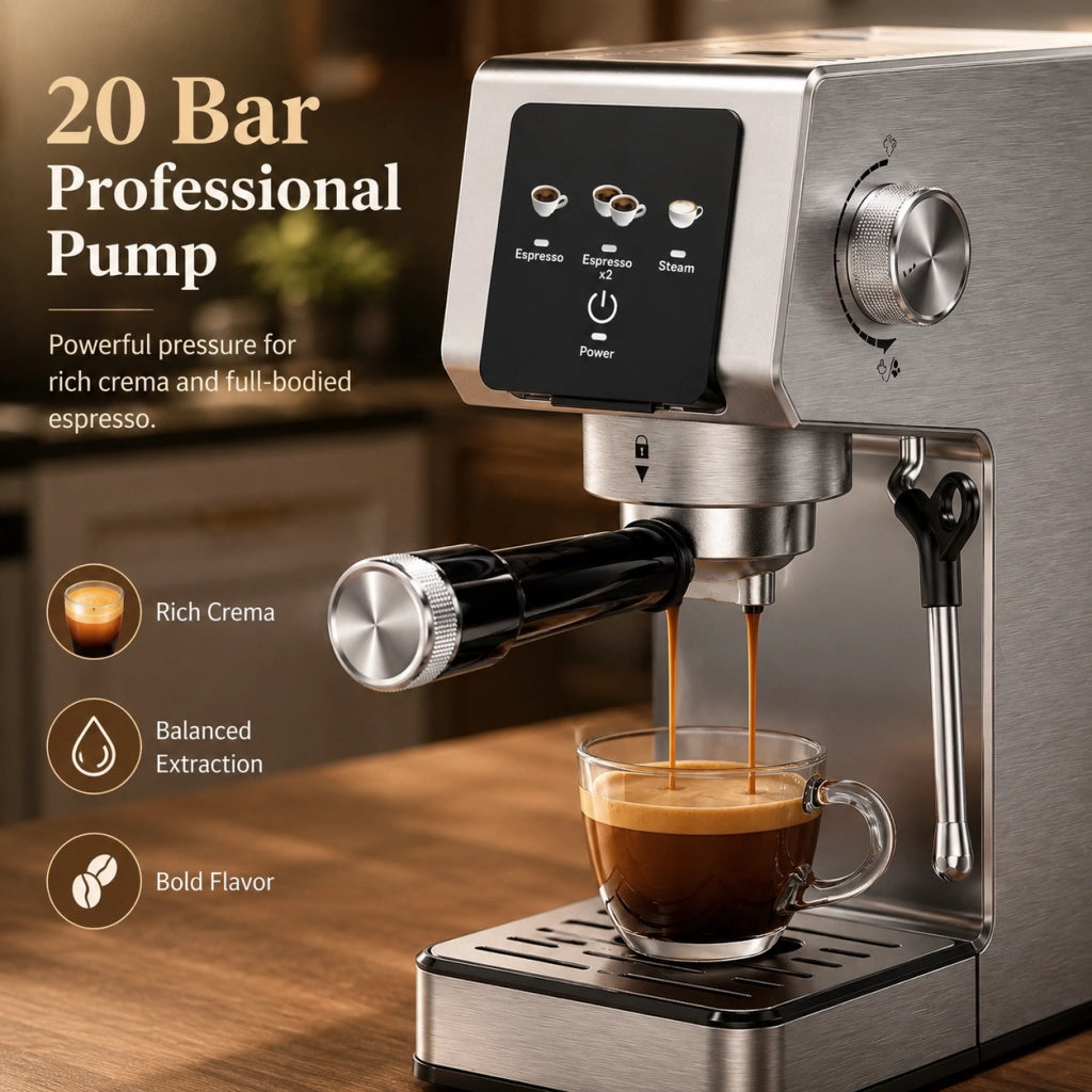 Macchina per caff¨¨ espresso ¨C zephmum ¨C 1350W touchscreen 1.2L