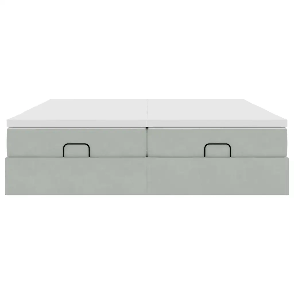 Struttura Letto Pouf con Materassi 180x200 cm Velluto 3311261