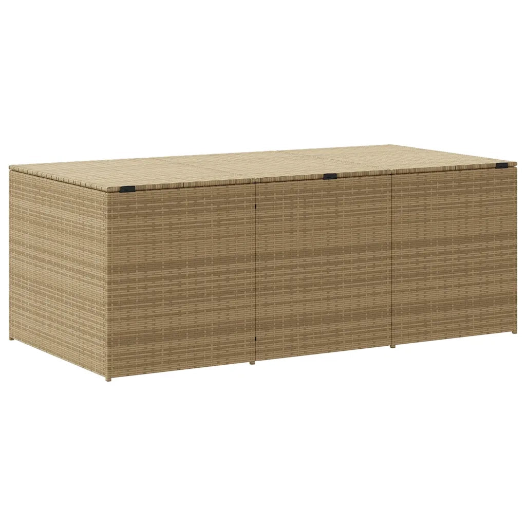 Contenitore da Giardino Beige Misto 984L in Polyrattan