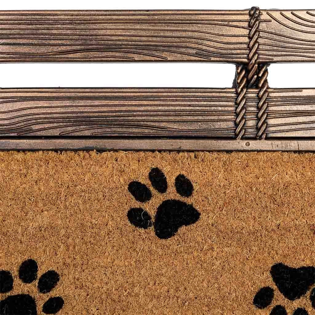 Zerbino gomma/fibra naturale stampato 75x45
