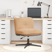 Sedia da Ufficio | Sedia da Gaming Girevole in Tessuto Riccio Beige Effetto Lana