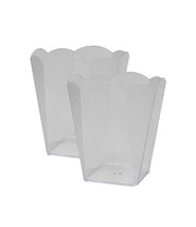 KIT SET 2 PZ COPPETTA FIORE IN PLASTICA IN SET DA 12 PEZZI DA 130 CC
