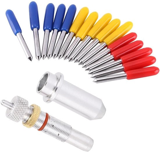 Set di Lame da Taglio 15 pz - Materiale Wolfraam - Supporto - Angoli 30/45/60 Gradi - Strumenti da Taglio - Alta Precisione - Lunga Durata - Lame da Taglio