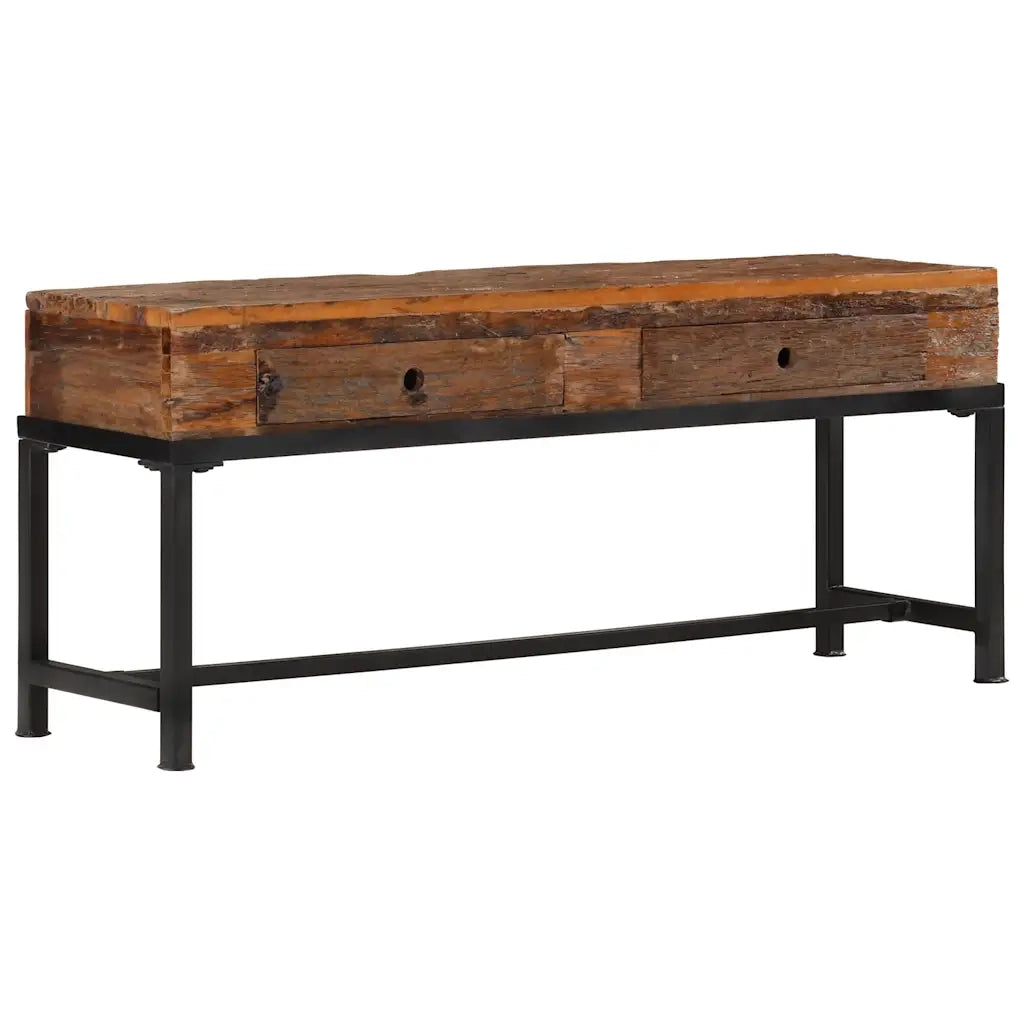 Mobile Porta TV 110x30x46 in Legno Massello di Recupero 351124