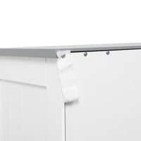 Mobiletto Bagno 2 Ante 2 Cassetti 1 Ripiano 68x33x76 cm in MDF Bianco