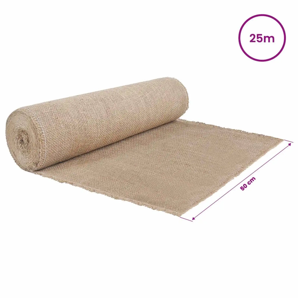Rotolo di Juta 50 x 2500 cm Naturale 42012139