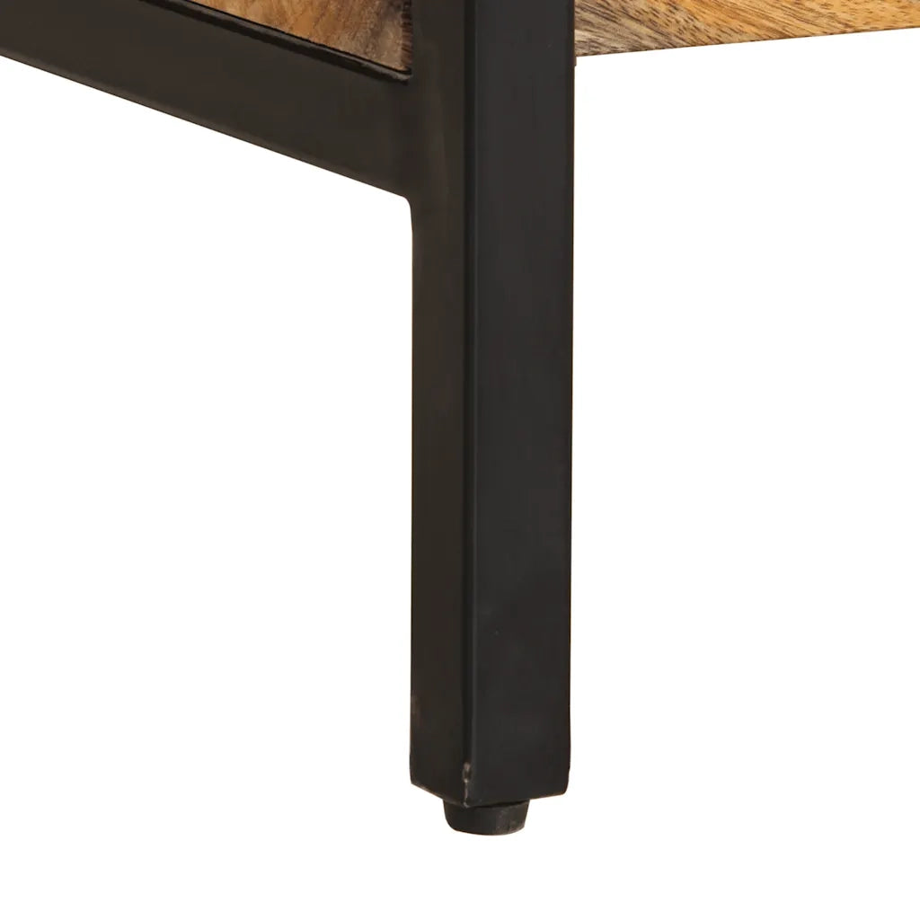 vidaXL Tavolo Consolle 140x35x70 cm in Legno Massello di Mango