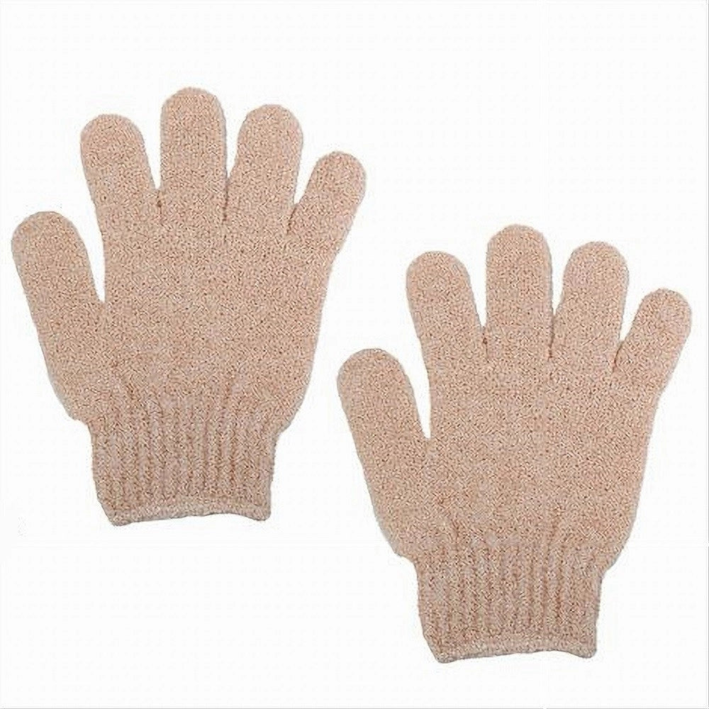 Trade Shop - Set 2 Pezzi Guanti Di Crine Per Doccia Bagno Esfoliante Pelle Corpo Rosa 79721 -