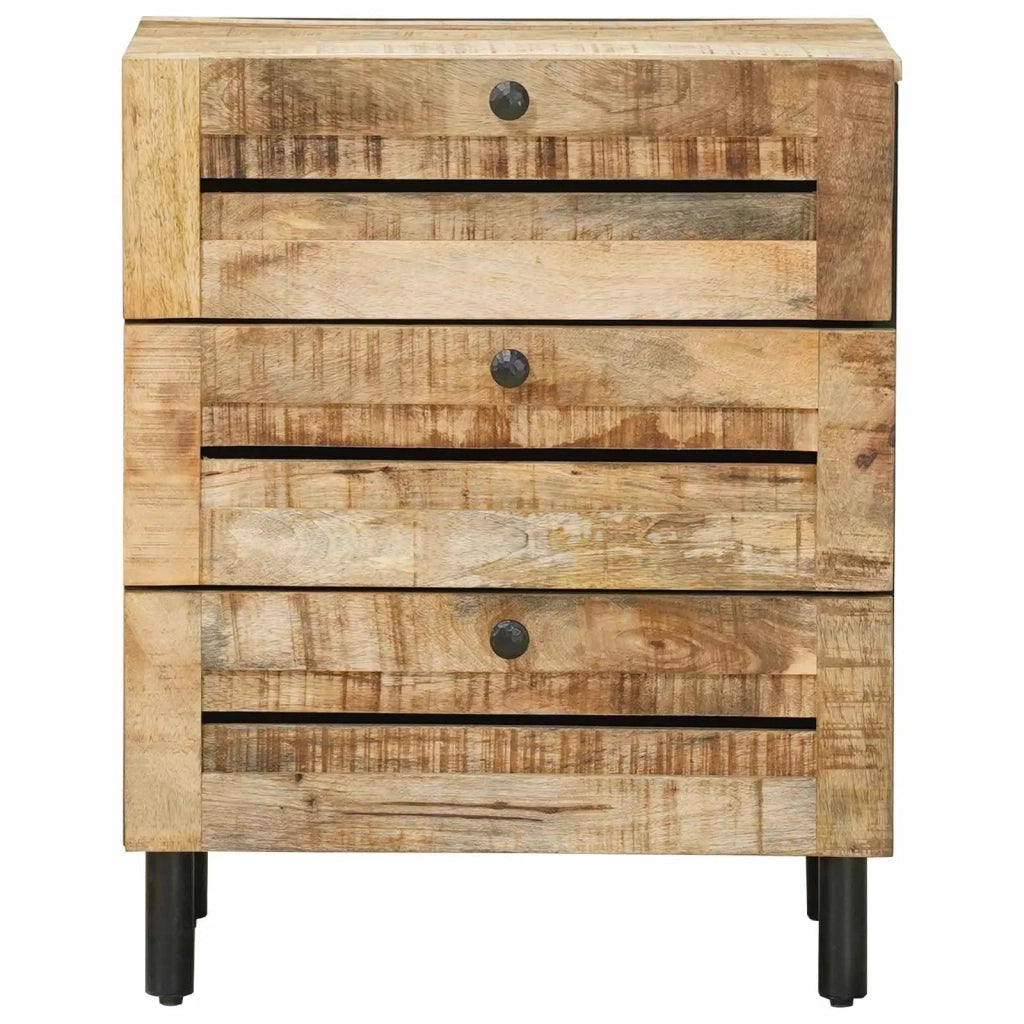 Comodino Naturale 50 x 33 x 62 cm Legno di mango massello 4018853