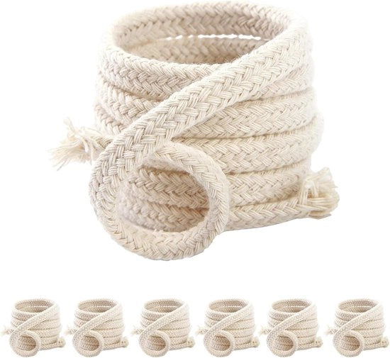 Lonti di riserva per lampade a olio e stufe a legna in bambù, Ø 6 mm, 100 cm, 6 pezzi