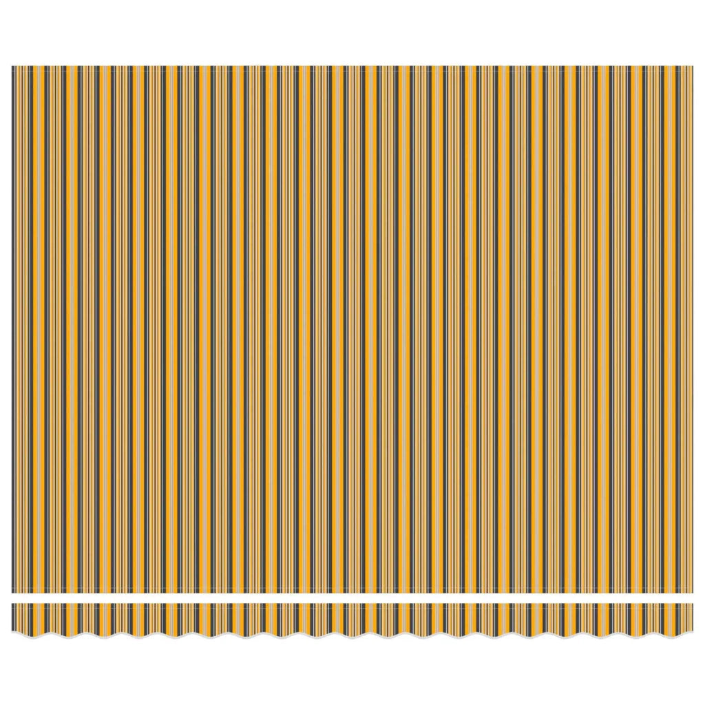 Tenda Retrattile Giallo e Grigio 400 × 300 cm Tela e Alluminio
