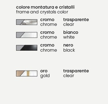 APPLIQUE RAVEL 1 LUCI BIANCO E CROMO ATTACCO E14 H.29CM