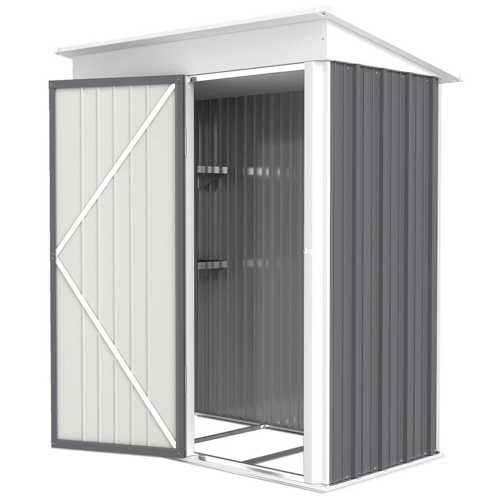 Capanno da giardino in acciaio ondulato ¨C zephmum ¨C Grigio, regolabile