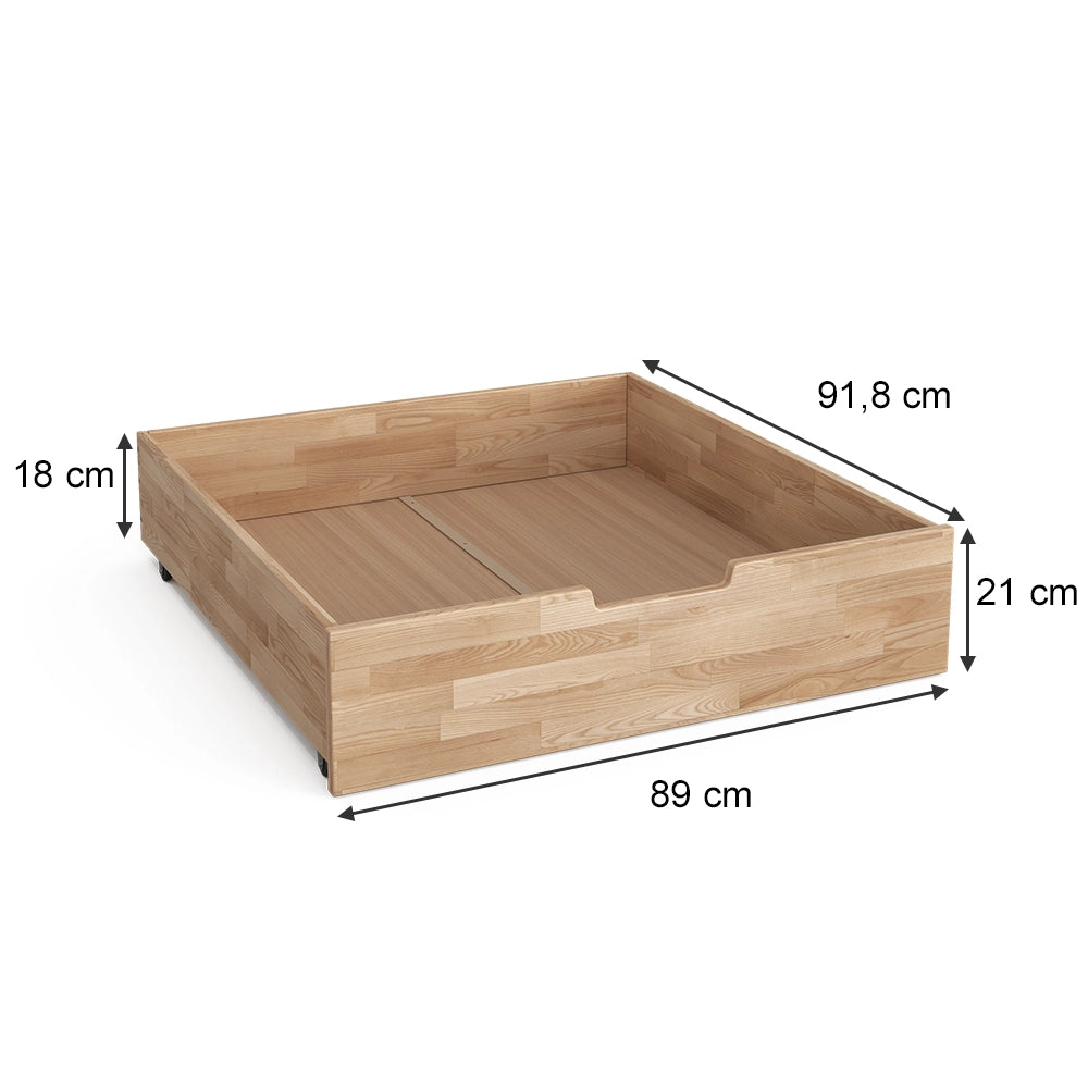 Vitalispa Cassetto rotante Legno naturale 92 x 89 cm