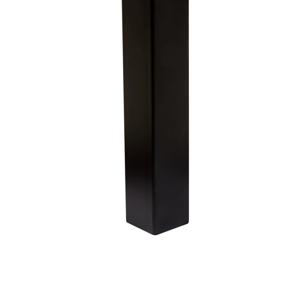 Struttura del letto in metallo Nero e Beige 140 x 200 cm imbottita a doghe minimalista