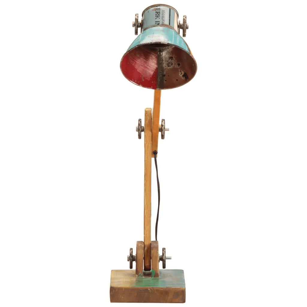 Lampada Scrivania Industriale Rotonda Multicolore 23x18x95 E27 344398