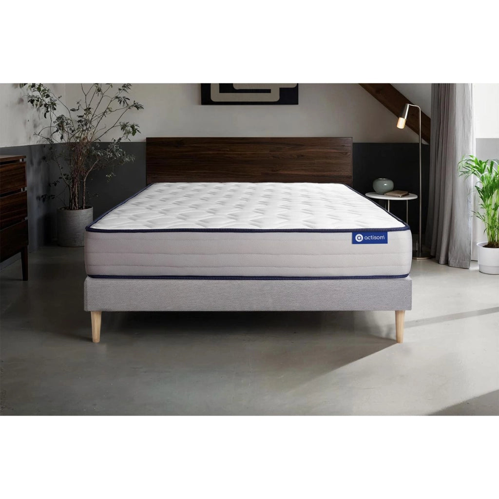 Kit rete e materasso matrimoniale Actilatex form 160x200cm - Spessore : 22cm - Lattice e memory foam - rigido
