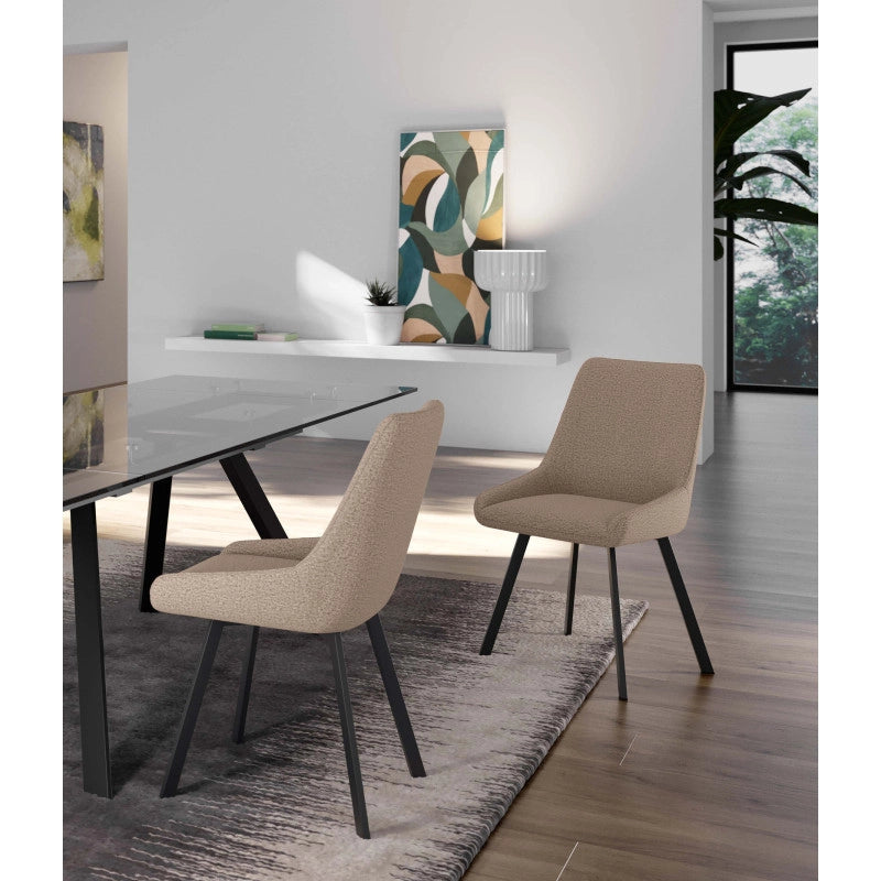 Sedia in Microfibra Fox 48cm X 60cm H 87cm Stones