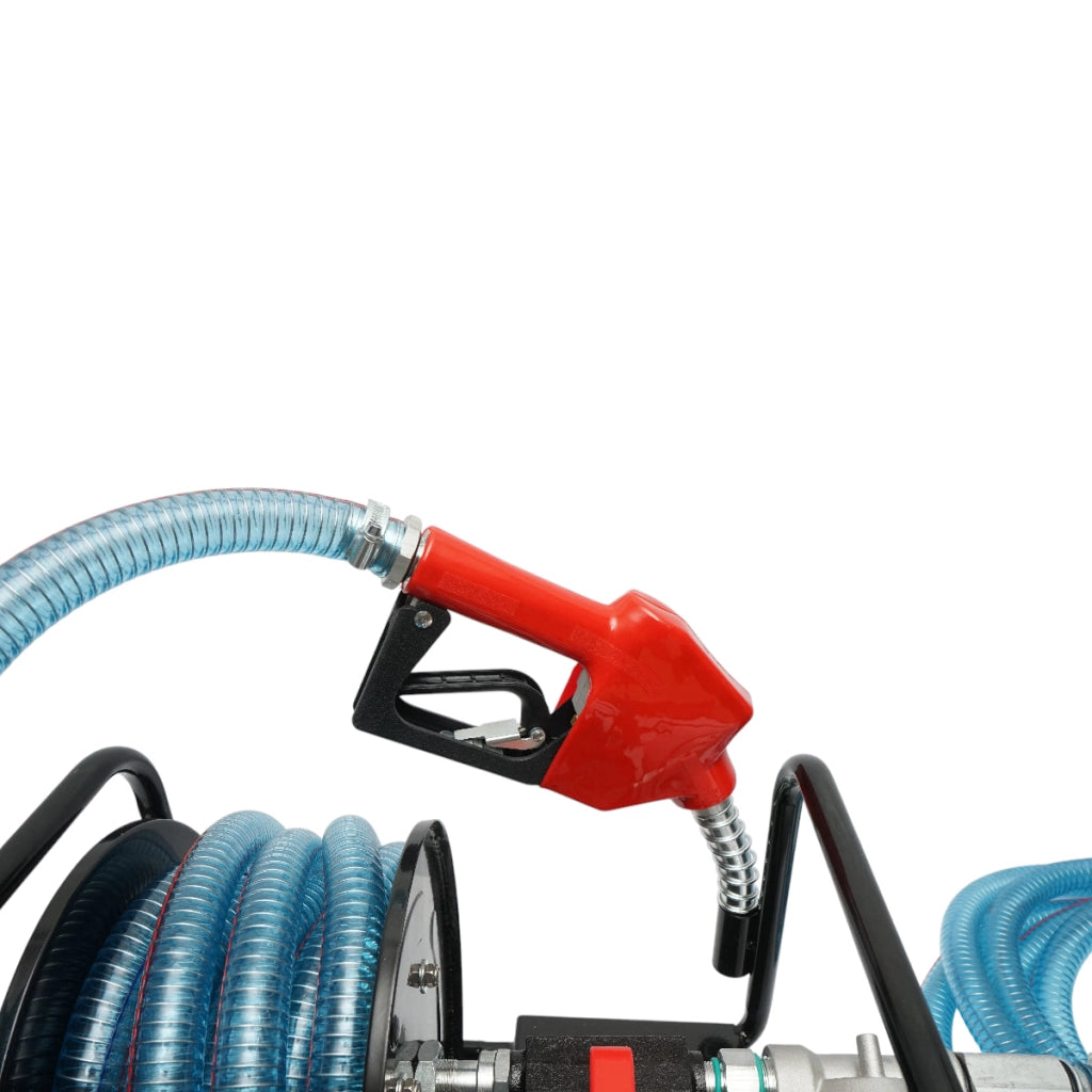 Pompa di trasferimento carburante mobile 12V, portata 40 L/min con tubo flessibile e filtro Breckner Germany