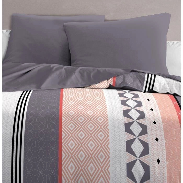 Set copripiumino in microfibra HOME PASSION BLING - 1 copripiumino 220 x 240 cm + 2 federe 63 x 63 cm - Blu