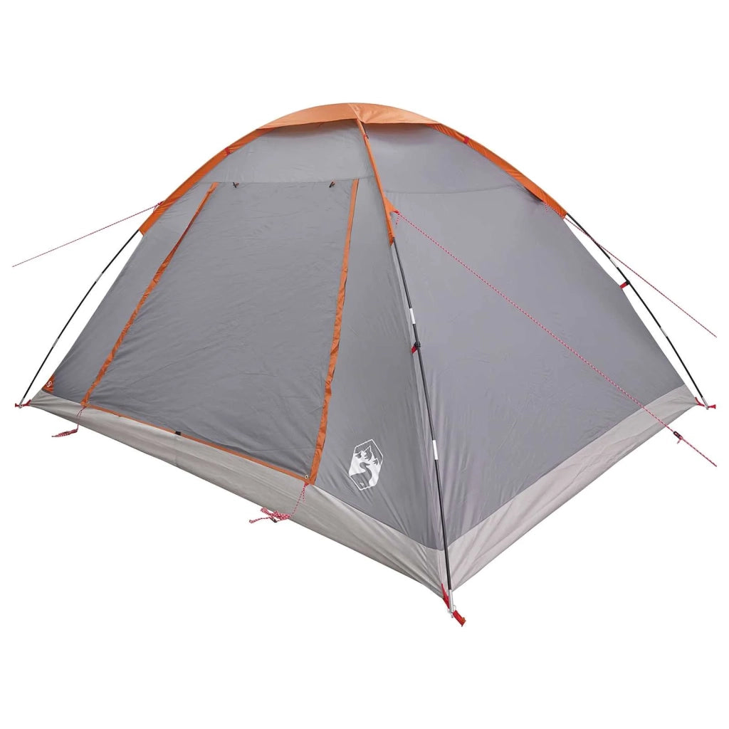 Tenda da campeggio con tetto Grigio e arancione 6 persone 42028654