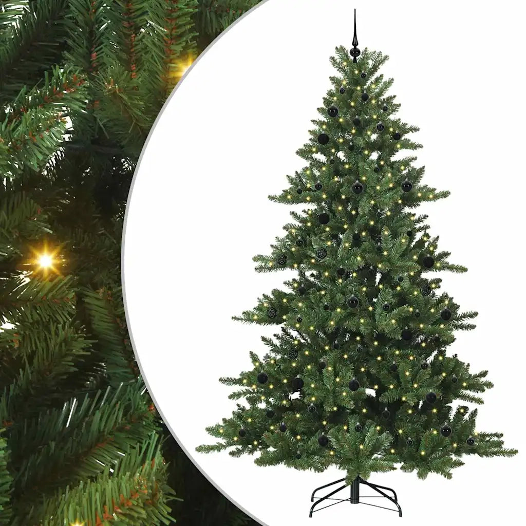 Albero di Natale Artificiale con Rami Pieghevoli Verde 240 cm 3397693