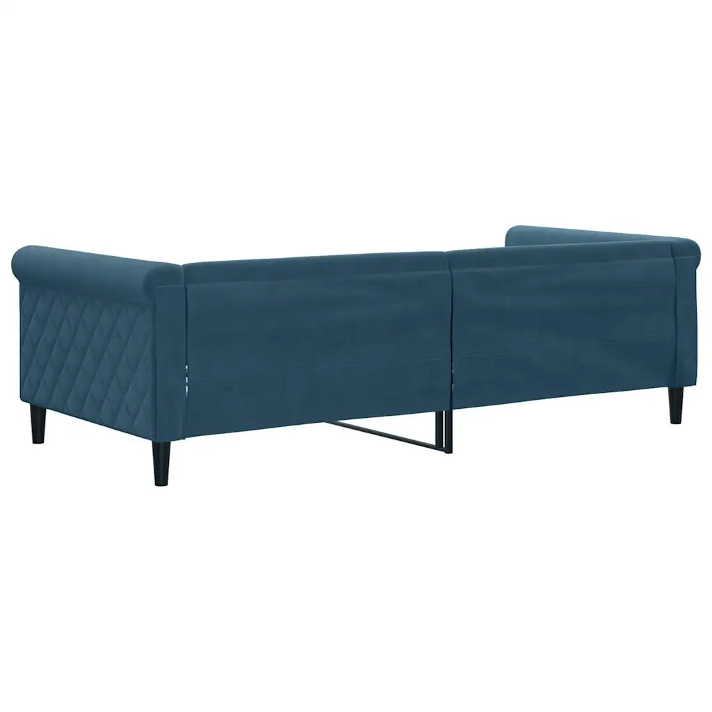 Letto da Giorno Blu 90x200 cm in Velluto