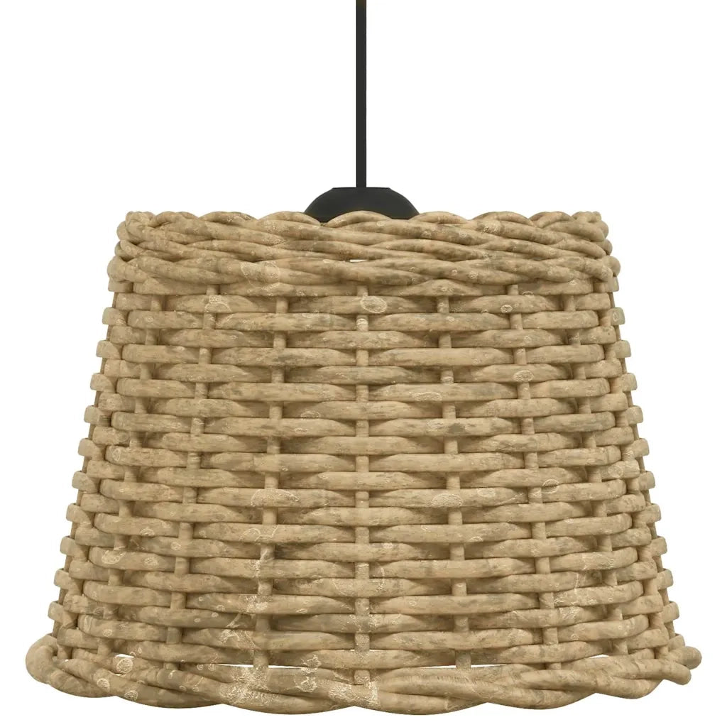 Paralume da Soffitto Marrone Ø30x20 cm in Vimini 364375