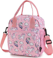 Borsa per Picnic Impermeabile e Isolante con Unicornio - Per Ragazze - Borsa per Picnic Riciclabile con Cinturino Removibile