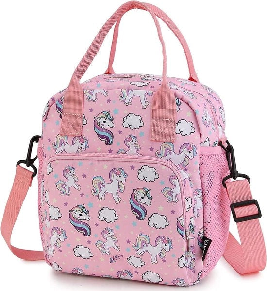 Borsa per Picnic Impermeabile e Isolante con Unicornio - Per Ragazze - Borsa per Picnic Riciclabile con Cinturino Removibile