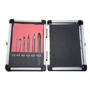 Trade Shop - Set 6 Punte Ad Alette Per Vetro E Ceramica Per Trapano 3/4/5/6/8/10 Mm -