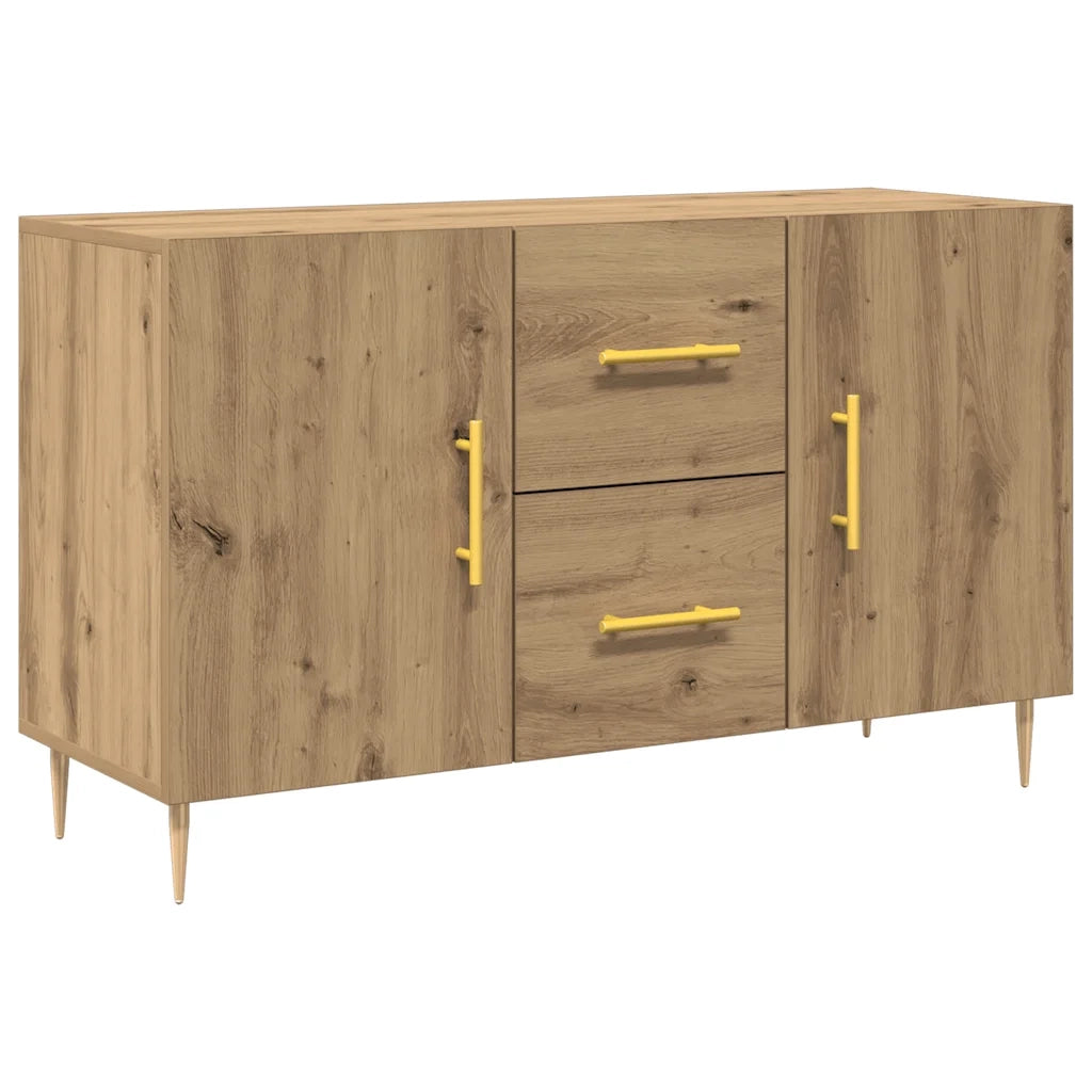 Credenza Rovere Artigianale 100x36x60 cm in Legno Multistrato
