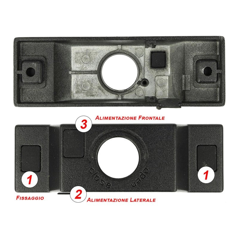 Kit Staffa di Fissaggio Per Per Sistema Tensostruttura Luce Led StarLine Per 2 Lati