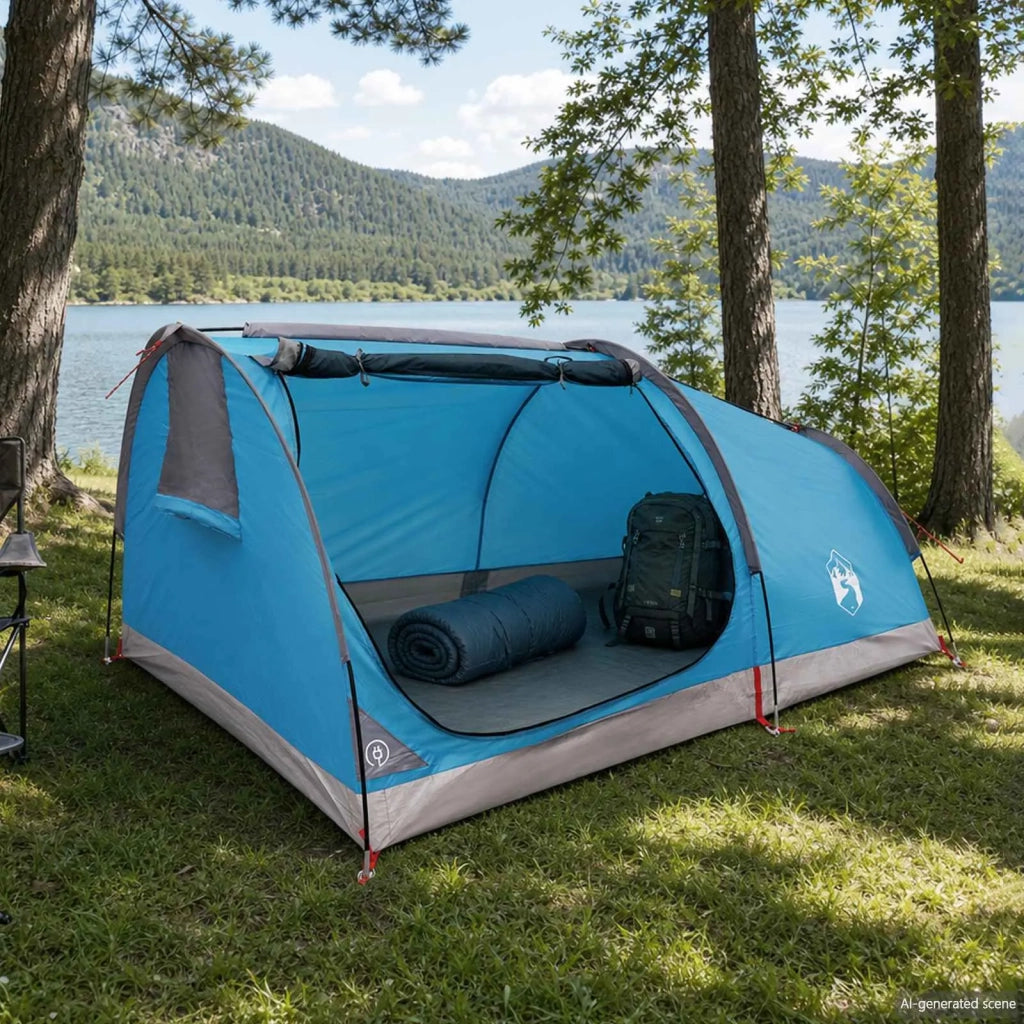 Tenda da Trekking Impermeabile 2 persona Blu 42042227