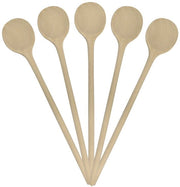 Set di 10 cucchiai di legno in legno di quercia non trattato da 25 cm di diametro (quercia dura) cucchiaio di cottura, cucchiaio di cottura set di cucchiai di cottura in legno adatto per padelle, pentole da goulash e pentole da cottura.