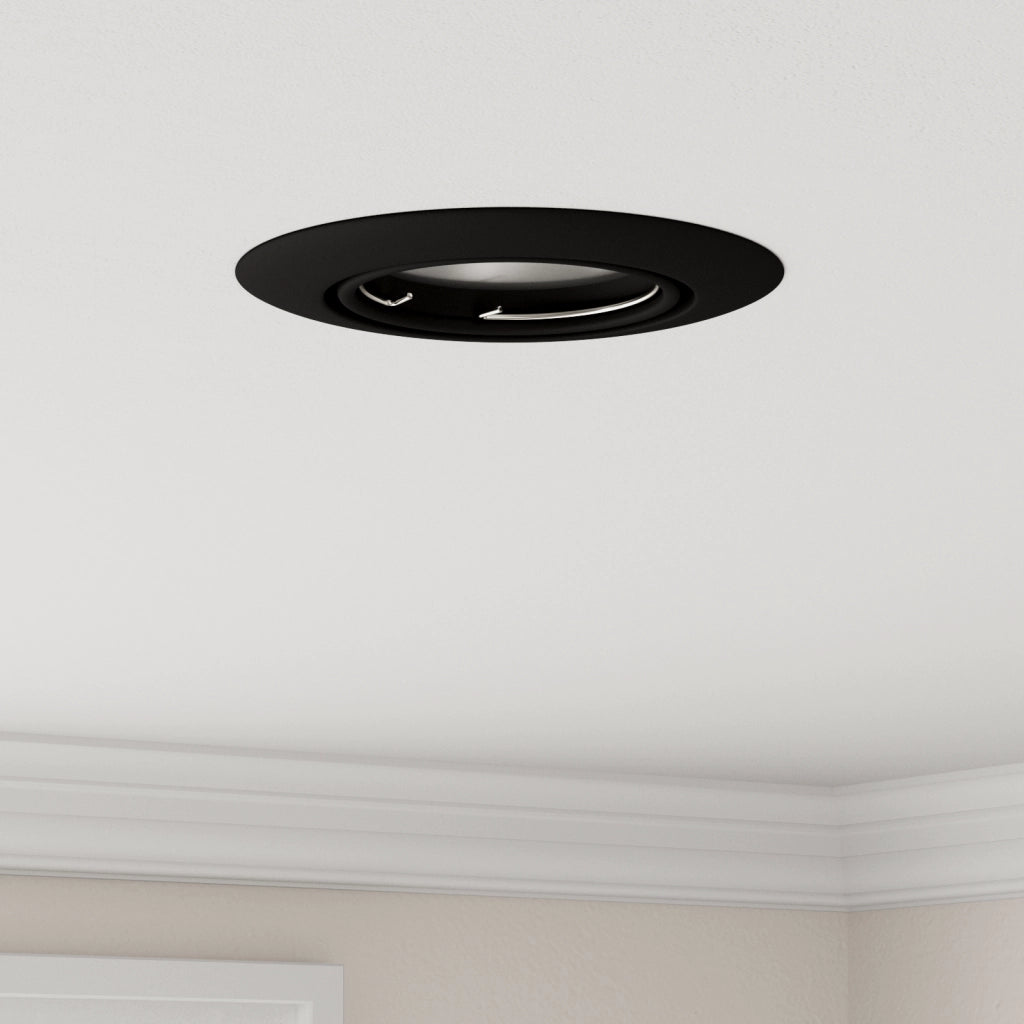 Luci Incassate 24 pz Rotonde GU10 Nere Ã˜90 mm Acciaio